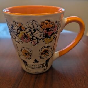 Day Of The Dead El Dia De Los Muertos Sugar Skull Ceramic Coffee Mug